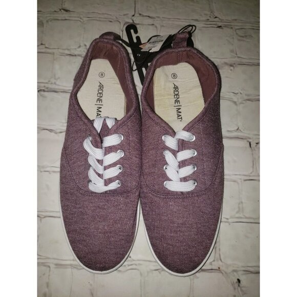 𝅺NWT Ardene Mat+ Yoga Comfort Cushioned Shoes Size 8 Heathered Plum - Picture 1 of 7